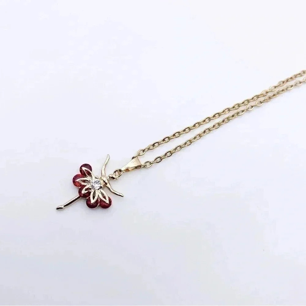 BALLET necklace | Gold plated | Dainty Necklace - Picture 5 of 9